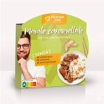 Maiale caramellato e riso alla cantonese